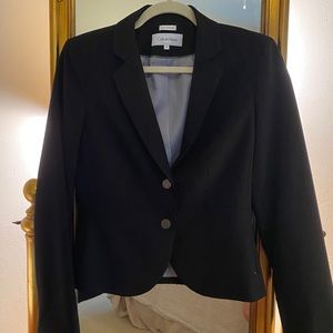 Black Calvin Klein Stretch Blazer